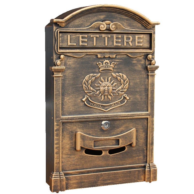 欧式别墅门口信箱挂墙室外户创意报箱邮筒带锁意见箱复古可印门号,淘宝优惠券,粉丝福利购,淘宝优惠卷