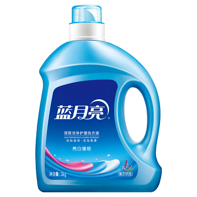 蓝月亮3kg薰衣草持久留香味洗衣液 绿氧多居家日用常规洗衣液
