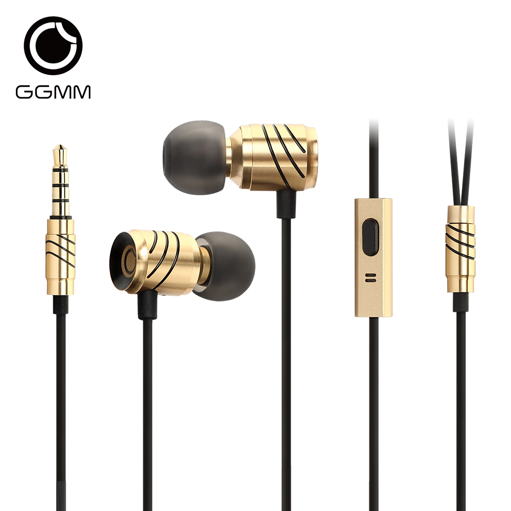 GGMM/古古美美 C800入耳式金属耳机高保真音质麦克风通话通用耳机 - 图0