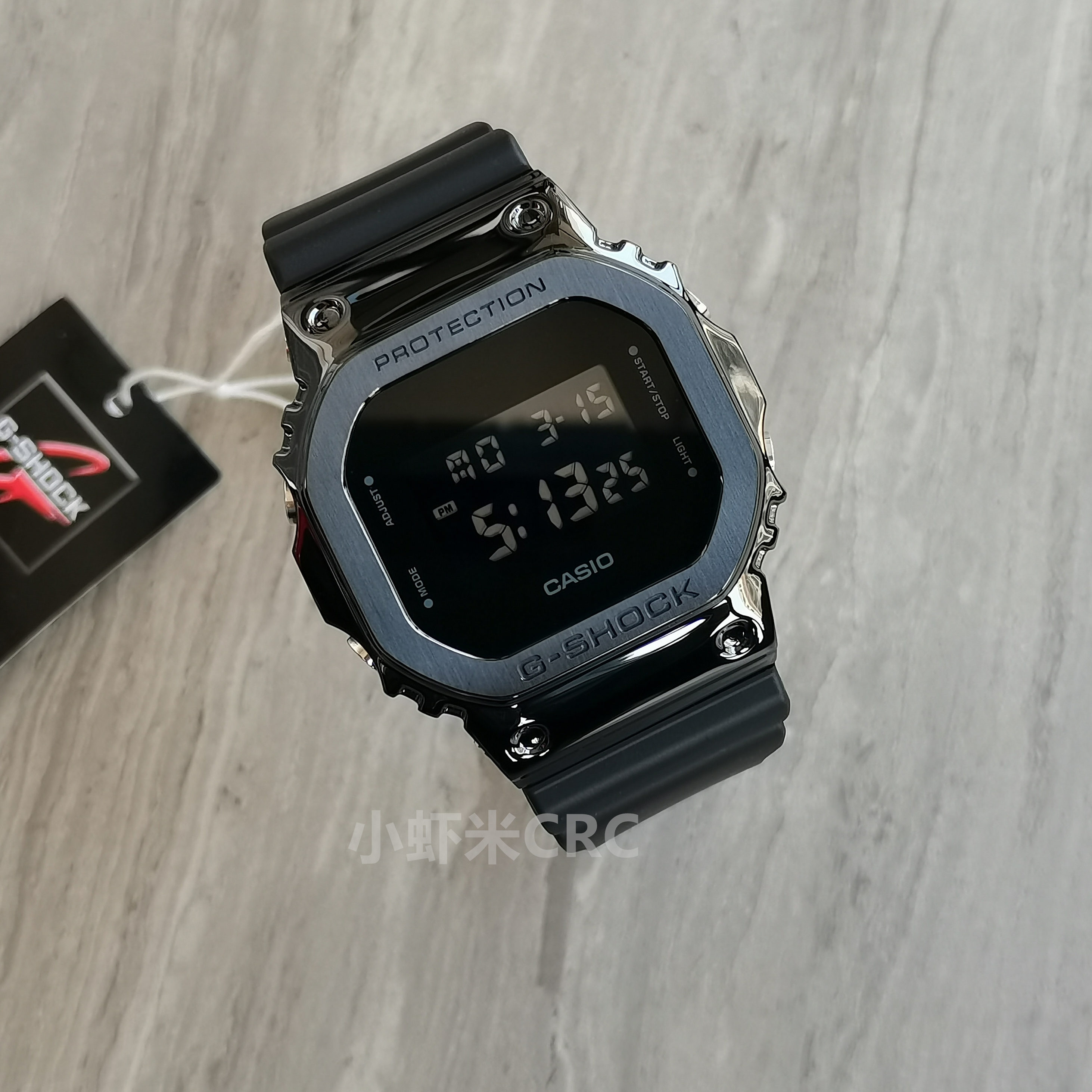 卡西欧G-SHOCK金属复古防水运动方块手表GM-5600-1 GM-5600B-1-3-图1