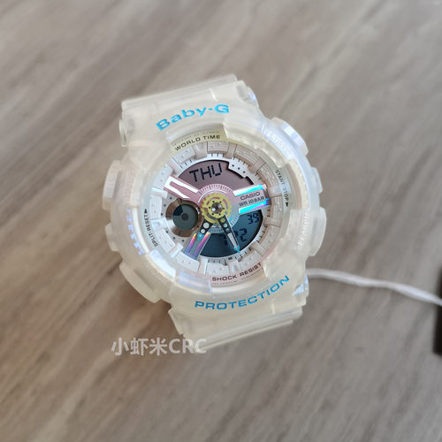 卡西欧baby-g七彩变色半透明ins风防水手表女BA-110PL-7A2 7A1 1A - 图0