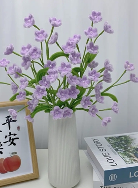新款蓝星花加密扭扭棒diy全套材料包手工编织礼物花束摆件仿真花