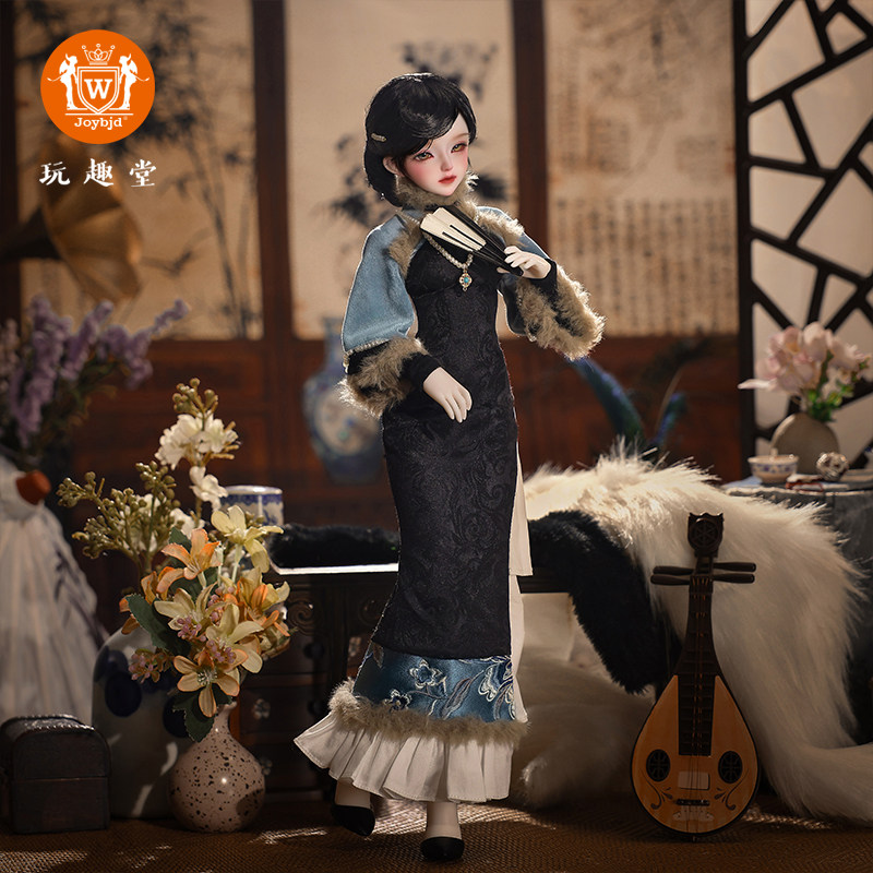 正版四分bjd女娃晚意军阀民国风旗袍sd人形玩偶手工娃娃可动玩偶,淘宝优惠券,粉丝福利购,淘宝优惠卷