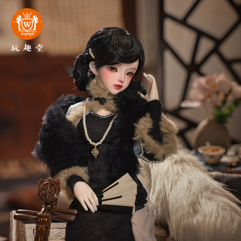 正版四分bjd女娃晚意军阀民国风旗袍sd人形玩偶手工娃娃可动玩偶,淘宝优惠券,粉丝福利购,淘宝优惠卷