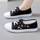 YH5 low top round canvas shoes for women in summer breathable