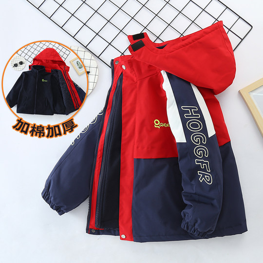 Thickened autumn and winter stand collar detachable jacket