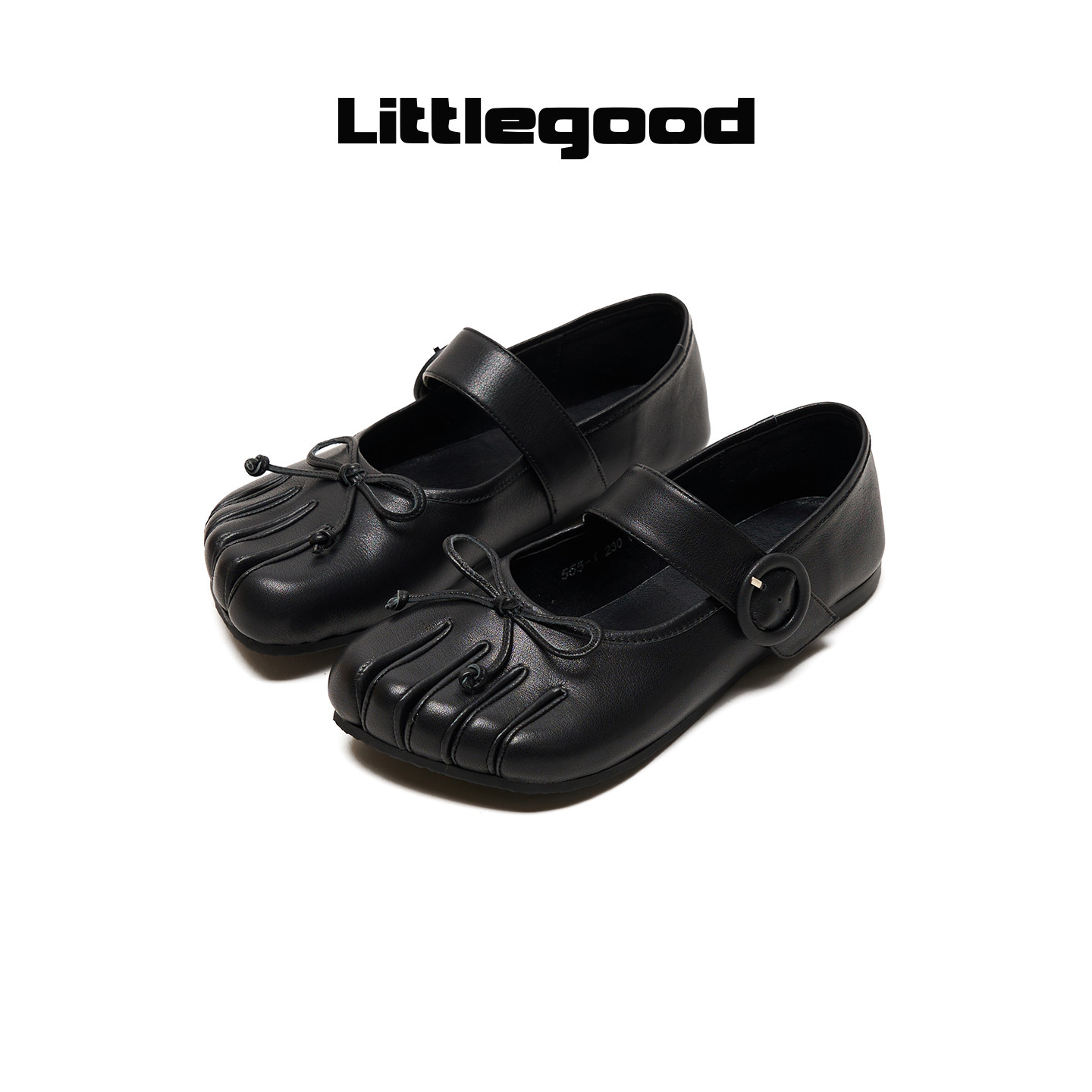 Littlegood retro split-toe Mary Jane shoes for women 2026 summer new style niche versatile