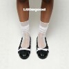 Littlegood girl bow shallow mouth single shoes women's 2026 new ballet shoes