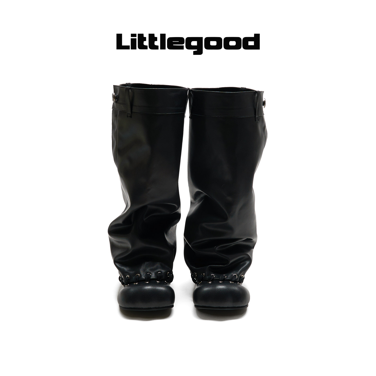 Littlegood retro mid-calf boots for women 2026 summer new style niche versatile