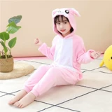 Детский динозавр, зимняя фланелевая удерживающая тепло демисезонная пижама для мальчиков, семейный стиль