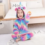 Детский динозавр, зимняя фланелевая удерживающая тепло демисезонная пижама для мальчиков, семейный стиль