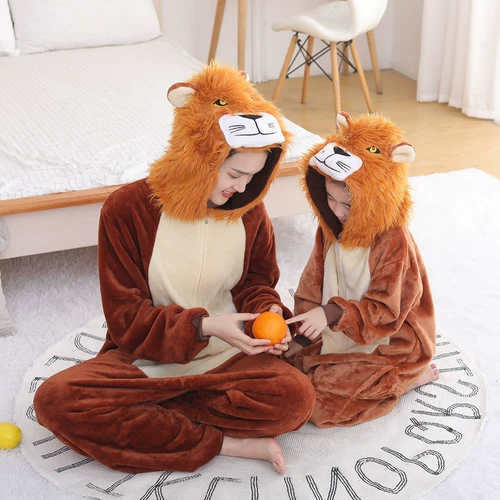 Осенняя демисезонная детская удерживающая тепло пижама, фланелевый милый детский костюм, семейный стиль