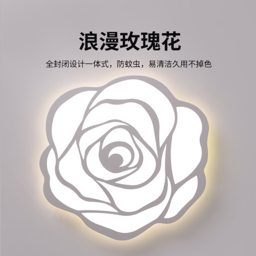 卧室灯温馨浪漫玫瑰主人房吸顶灯简约现代大气奶油风led中山灯具 - 图2