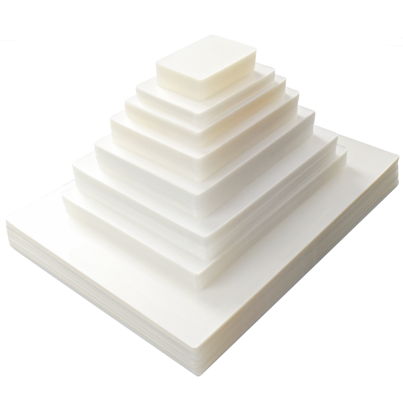 过塑膜a4塑封膜A4相片膜6寸过塑膜A3过胶膜护卡膜100张3寸5寸6寸7寸8寸10寸8丝10C13C封塑纸文件保护膜封塑膜-图0