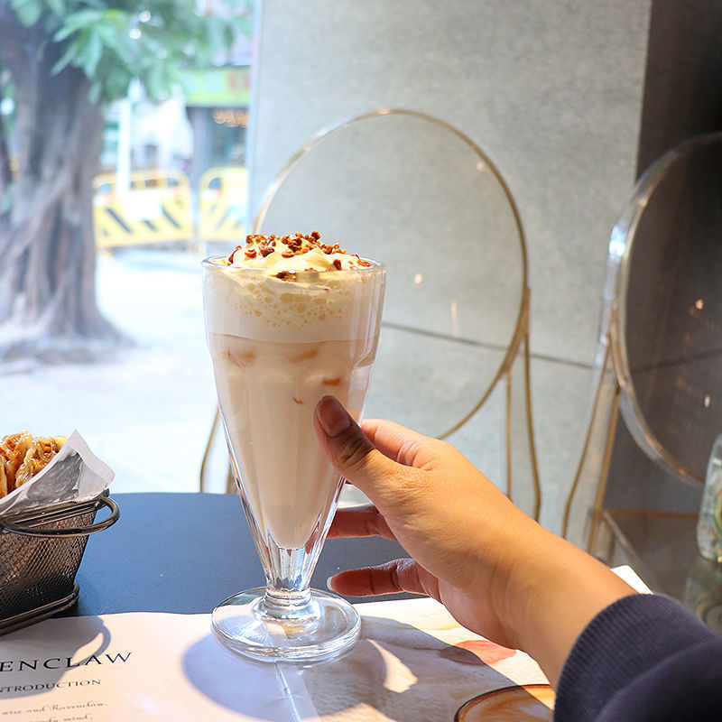 玻璃杯子果汁杯冷饮杯奶茶杯网红家用创意大饮料杯沙冰奶昔饮品杯 - 图3