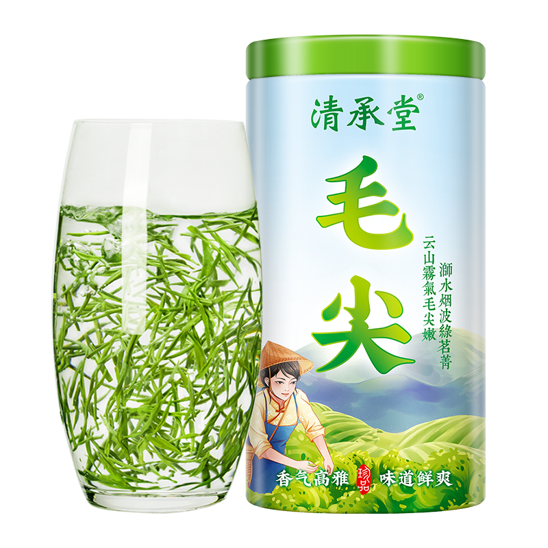 清承堂2025毛尖新茶嫩芽散装毛峰茶叶明前春茶浓香型绿茶125g,淘宝优惠券,粉丝福利购,淘宝优惠卷