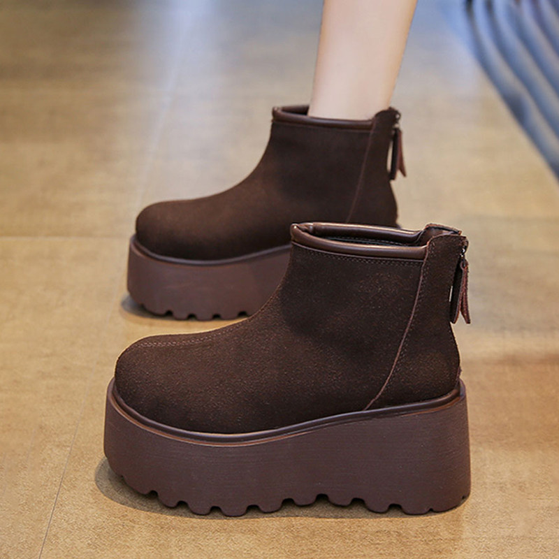 时尚雪地靴女2025新款冬季加绒加厚保暖棉靴厚底增高短靴子大棉鞋,淘宝优惠券,粉丝福利购,淘宝优惠卷