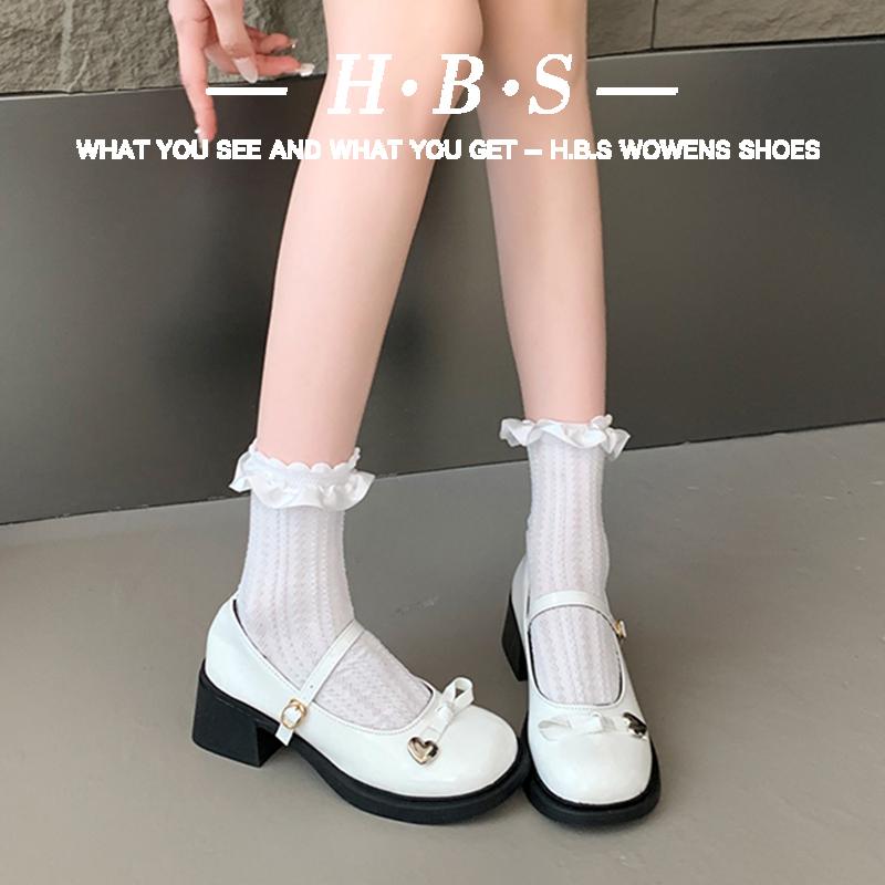 复古法式小香风玛丽珍女鞋2025新款百搭粗跟配裙子日系小皮鞋单鞋 - 图1