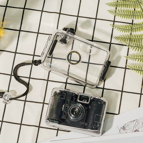 Snap Institute Black Transparent Non -Disposable Fool Casrol Film Camera День рождения Qixi Festival подарок
