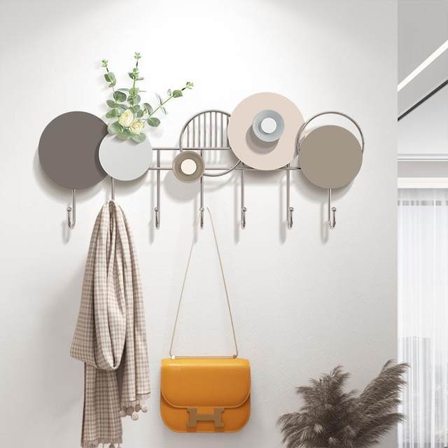 No hole-free entrance door entrance door entrance hook wall key storage wall hanging wall hanger wall hood hook clothes rack