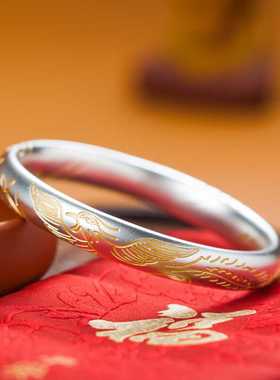 凤凰手镯足银民族风大气女