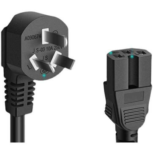 电饭锅煲烧水壶电蒸锅炒锅豆浆机通用凹槽三孔品字纯铜插头电源线 - 图3