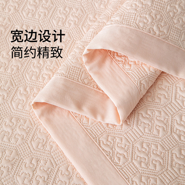 Ruyi high-end Laiser Tennis Bed Cover Three-piece Set High-temperature Sand Wash Tatami Quilted Quilt Summer Cool Bed Sheets