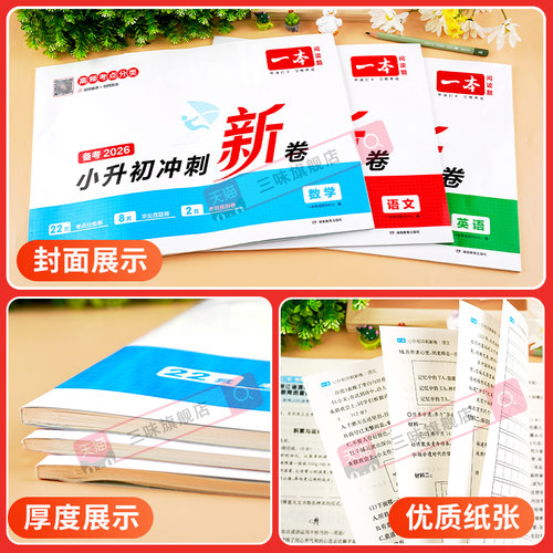 2026一本小升初冲刺新卷语文数学英语人教版名校冲刺六年级毕业升学总复习专项训练小学知识考点大集结模拟测试期末冲刺真题卷 - 图0