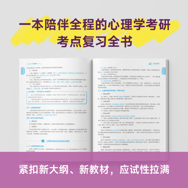 新版】众学简快2025凉音心理学考研逻辑图24心理学大纲解析精练题册上册下册考点背诵手册今赞凉音全套312学硕347专硕凉音黄皮书-图1