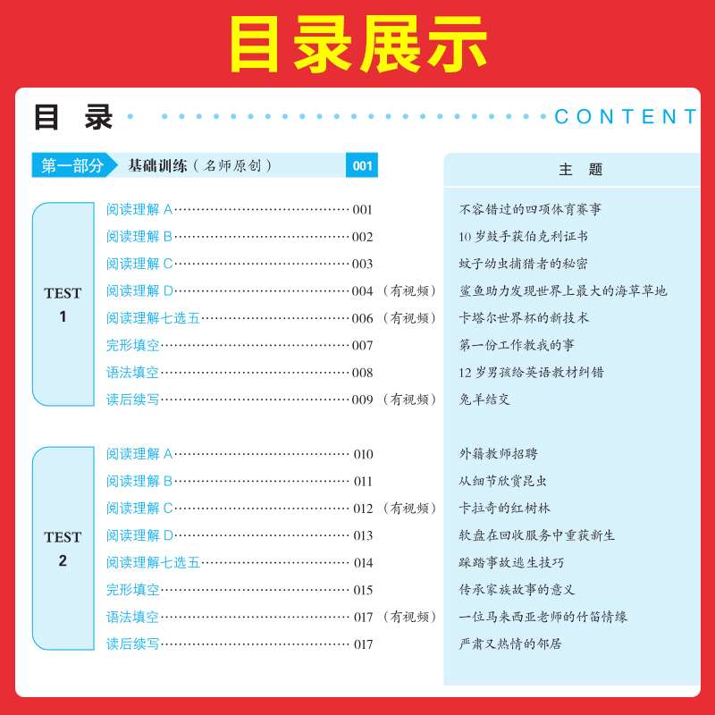 一本高中任选】2025高一二三高考阅读训练语文英语五合一七合一必刷题现代文言文资料辅导阅读理解完形填空七选五语法应用专项练习-图1