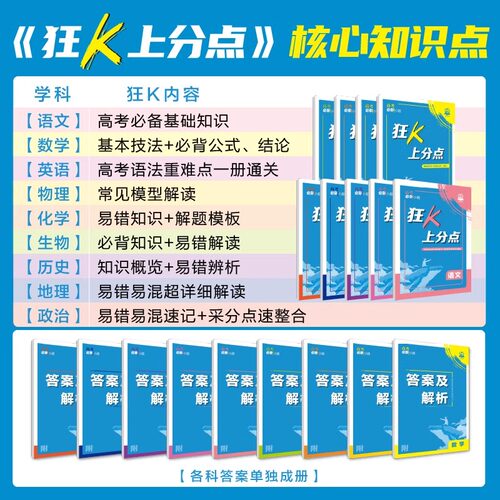 2026新版高考必刷小题数学新题型语文英语政治历史地理物理化学生物高二高考小题基础题真题专项训练小题狂做高考一轮总复习资料 - 图1