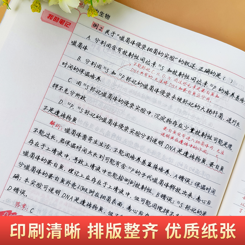 2024新教材新版衡水重点中学状元手写笔记生物高中通用 高一高二高三高考一轮二轮总复习辅导 高中生物教辅辅导资料手写笔记生物 - 图1