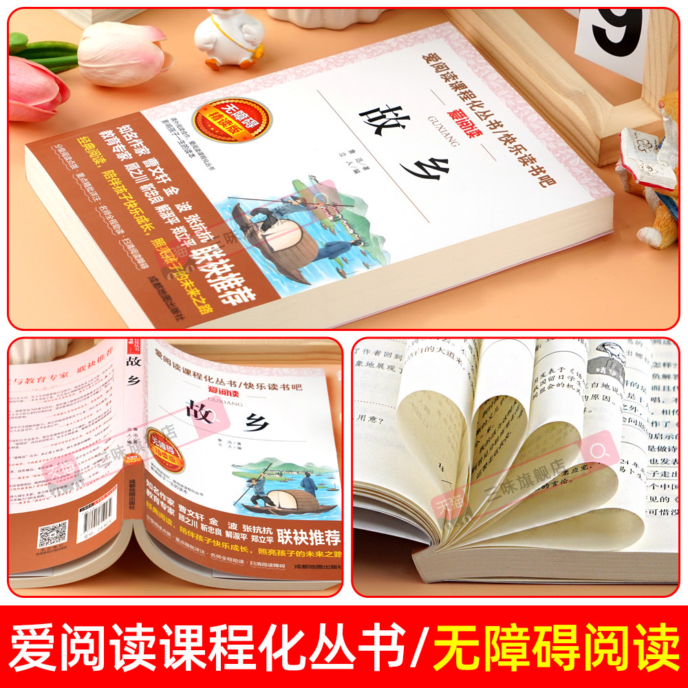 故乡鲁迅原著正版 六年级上册阅读的课外书必读正版书目小学生鲁迅读本课外阅读书籍鲁迅小说全集狂人日记阿q正传下册经典作品全集,淘宝优惠券,粉丝福利购,淘宝优惠卷