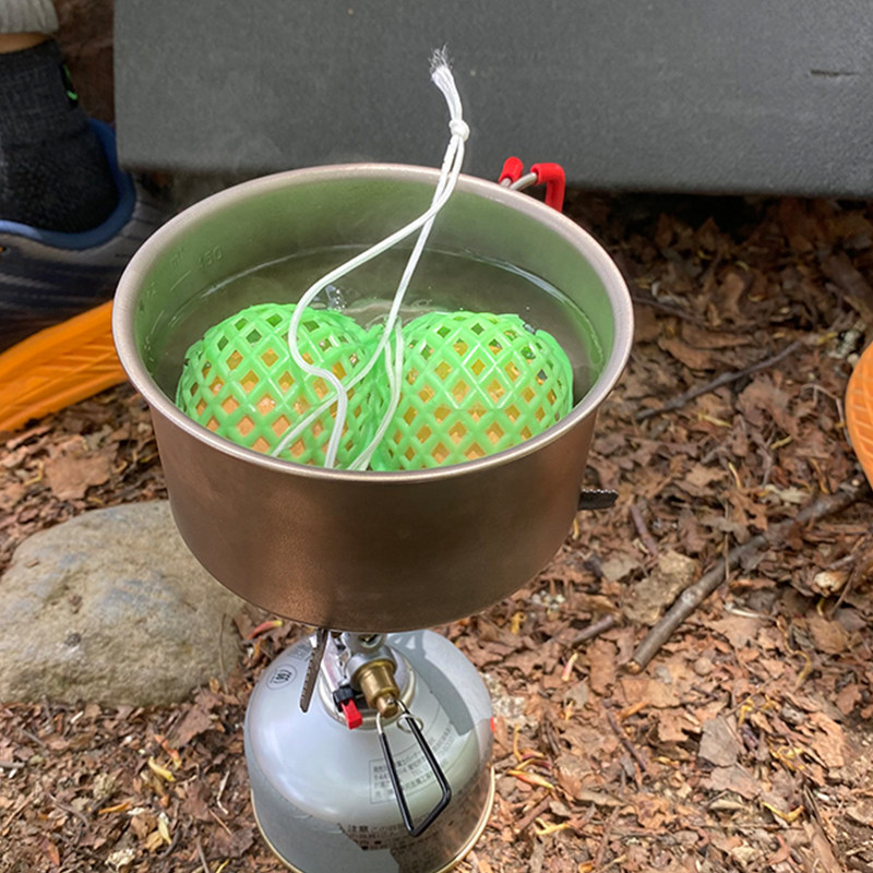 日本制 EVERNEW 煮蛋器 鸡蛋盒 两颗装 超轻便携 徒步登山 EBY231 - 图3