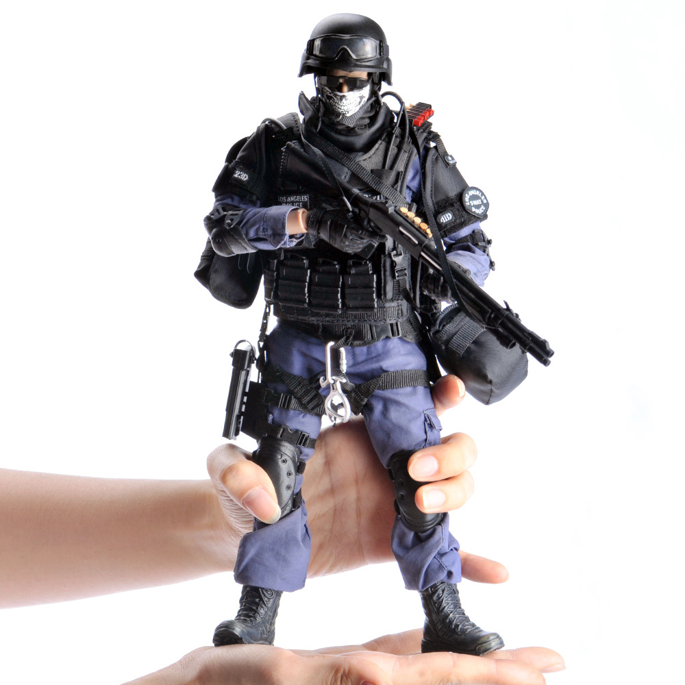 KADHOBBY仿真1/6小比例TE警SWAT攻击手兵人模型玩具-图1