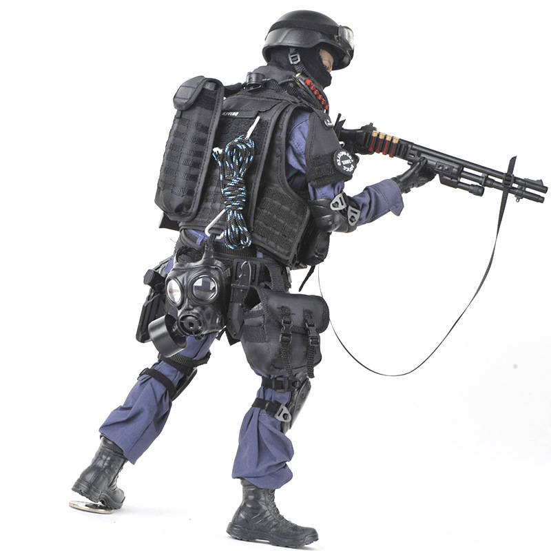 KADHOBBY仿真1/6小比例TE警SWAT攻击手兵人模型玩具-图3