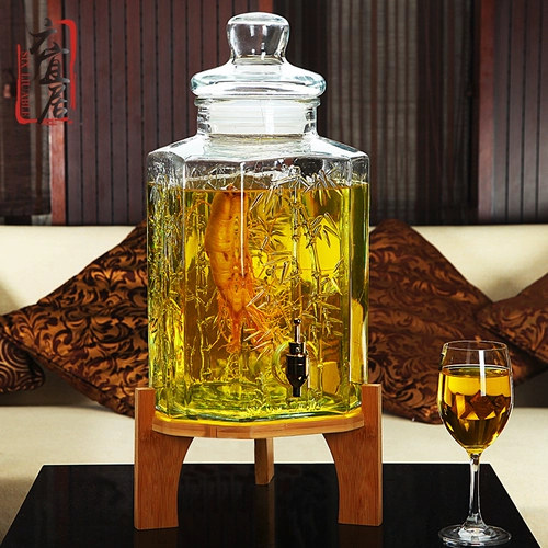 六宜居 Публикация вина стеклянную бутылку, винный алтарь, бутылка с 10 котлами из герметизации винных бутылочных энзиментов ствол