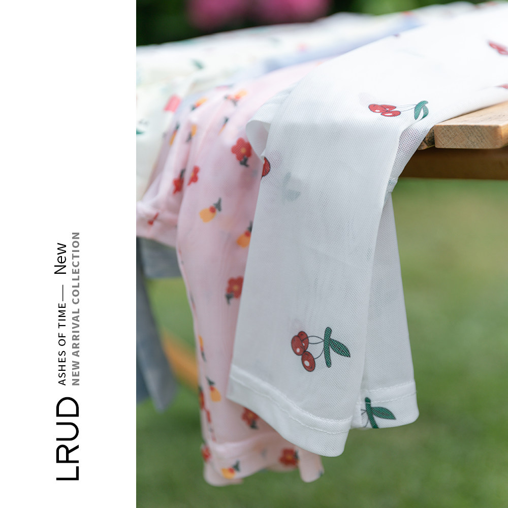 lrud漂亮t恤雪纺衫女夏2021长袖 lrud蕾丝衫/雪纺衫