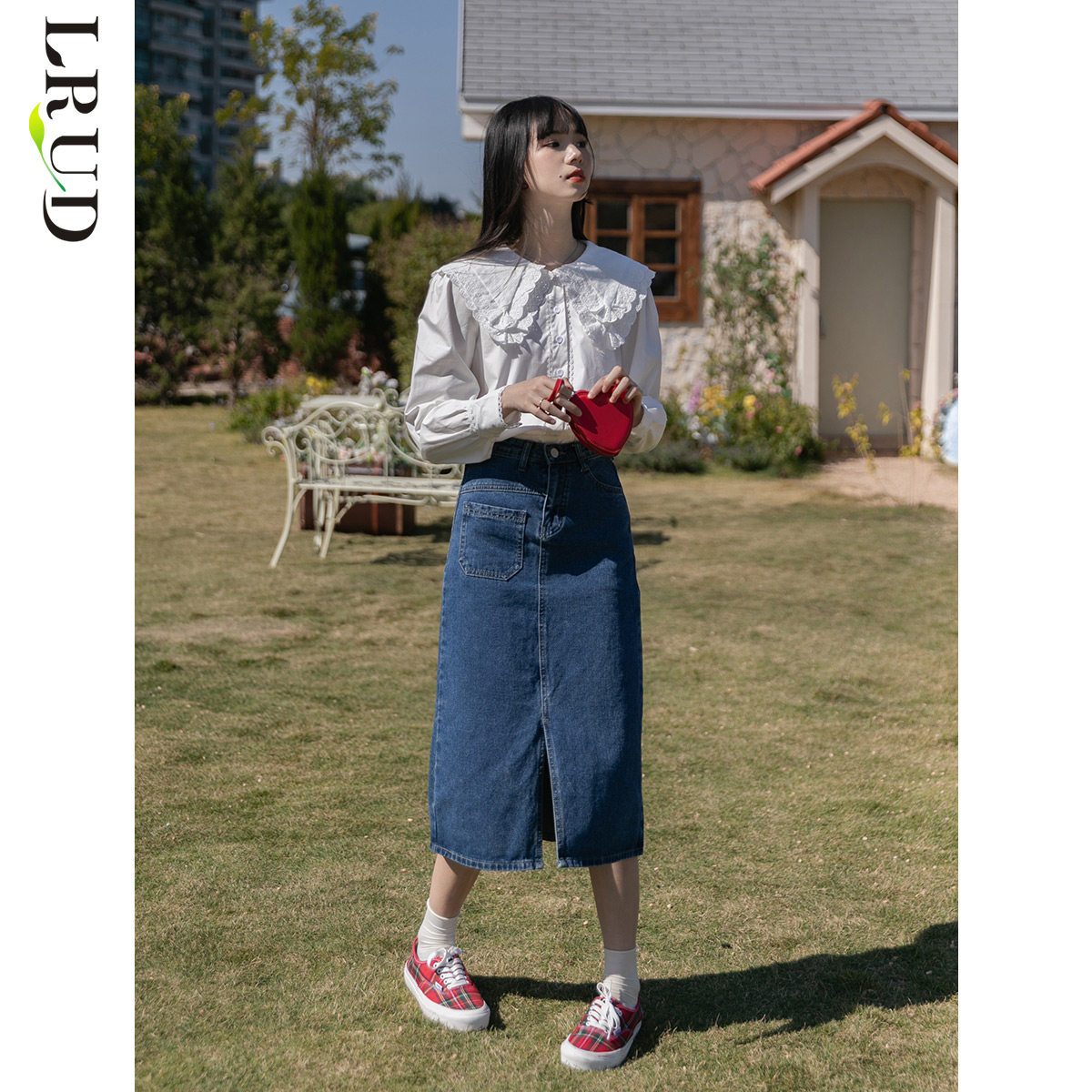 lrud女春装2022年新款韩版半身裙 lrud半身裙