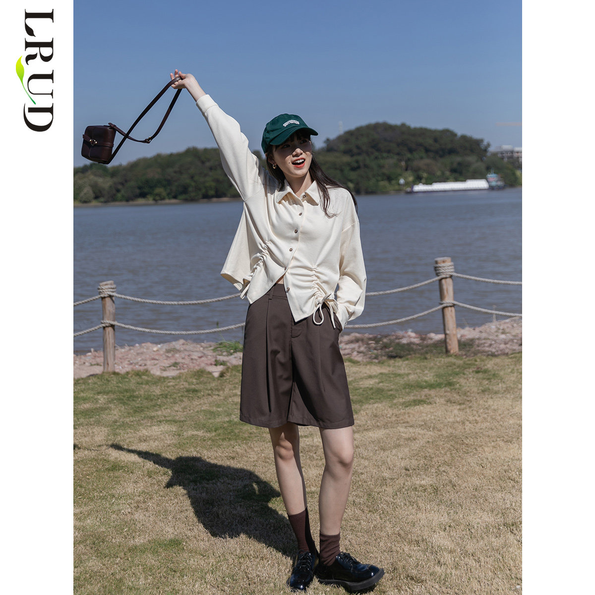 lrud女春装2022年新款韩版宽松衬衫 lrud衬衫