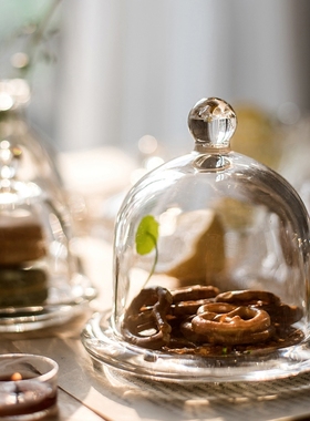 蛋糕店玻璃掬涵陈列糖果碗摆件