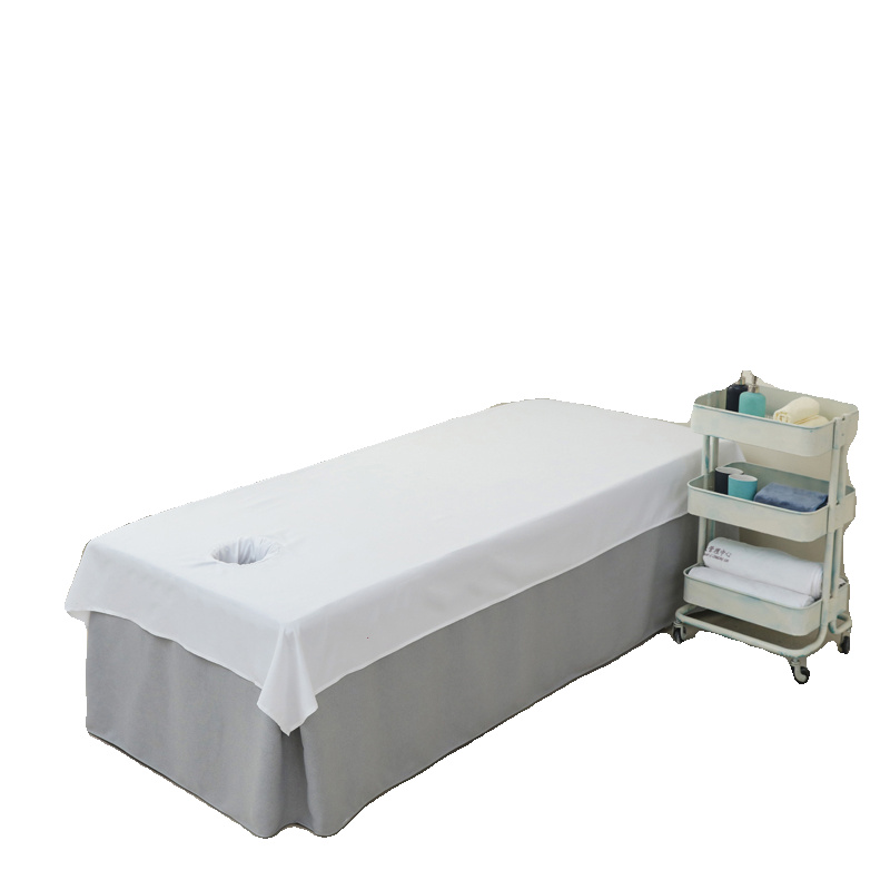 按摩床单纯色棉质美容院推拿专用白色床单医院足疗隔脏带洞四季款,淘宝优惠券,粉丝福利购,淘宝优惠卷