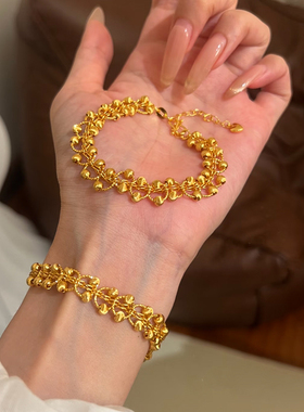 铜合金手链 爆闪蕾丝满天星蹦迪珠手链女高级感精致手环素款配饰