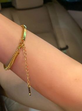 钛钢手链 简约时尚高级小众轻奢鱼鳞片手链女不褪色气质手环手饰