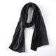 Personalized color matching high-end men's scarf autumn and winter long versatile black gray fashionable cotton and linen scarf Japanese casual
