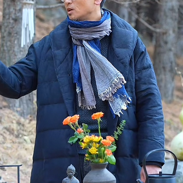 Pure cotton high-end boutique men's scarf