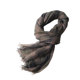 Autumn and winter men's black and white plaid scarf