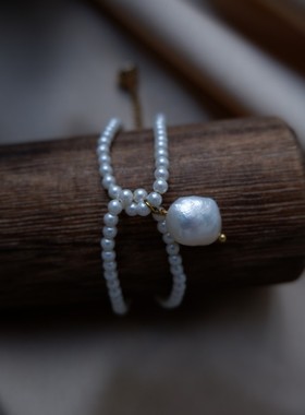 天然珍珠1900森系莲蓬吊坠设计感
