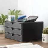 Деловой кожаный настольный столик горизонтальный ящик с тремя, торгующими файловым шкаф