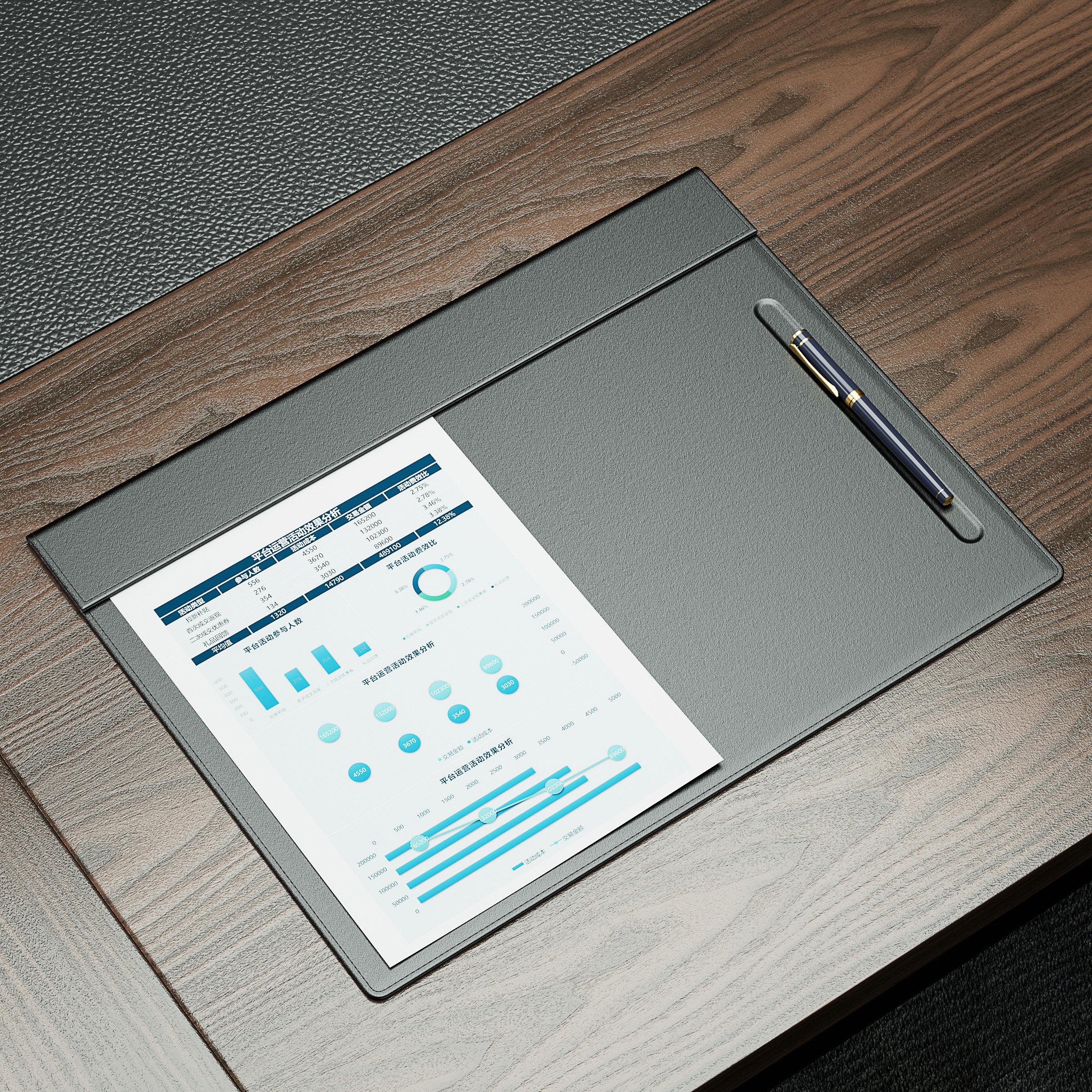 前台皮质A3写字板 案台垫板 大班台办公桌垫商务文具办公用品定制,淘宝优惠券,粉丝福利购,淘宝优惠卷